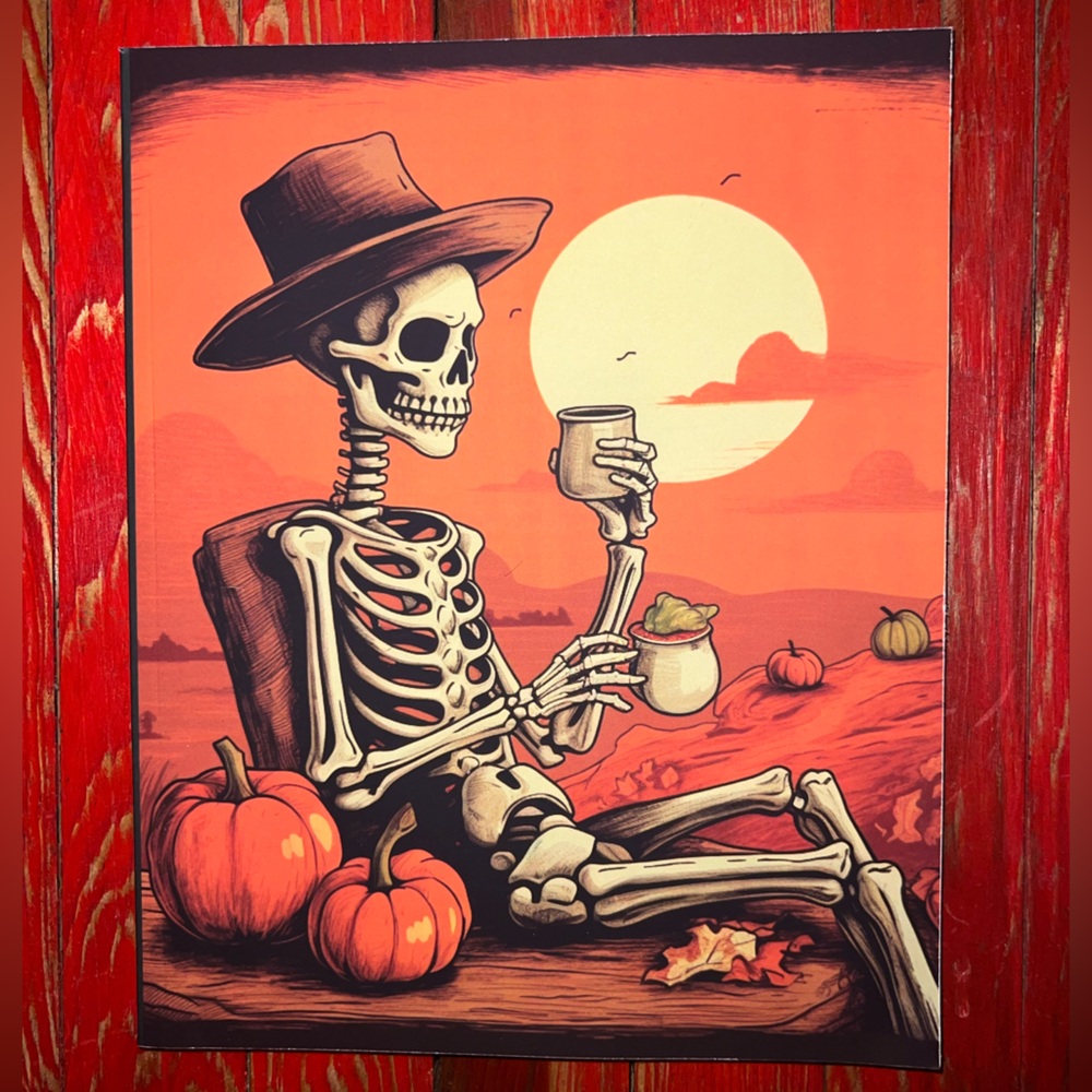 Composition Book / Journal: Skeleton Cowboy